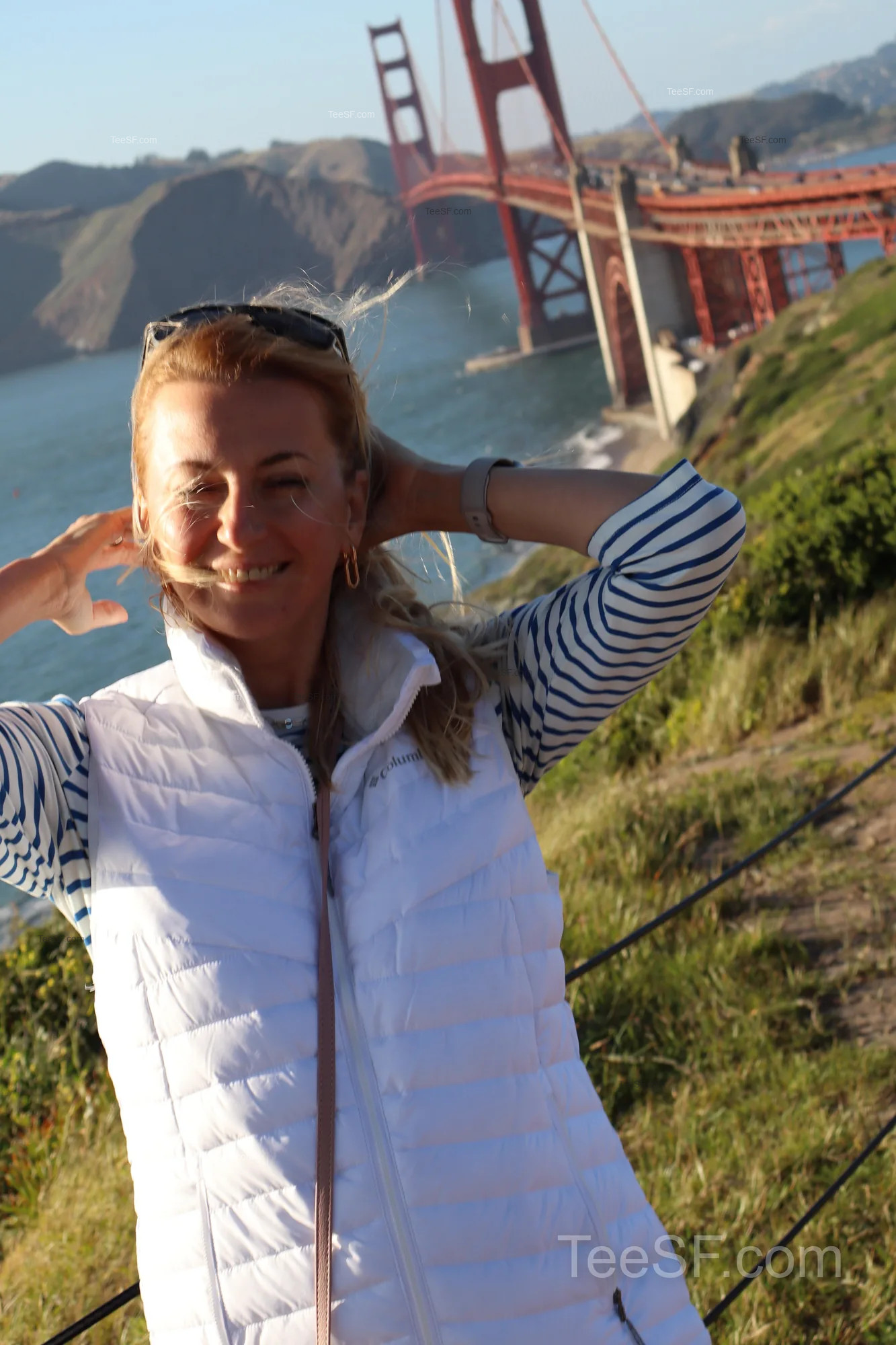 golden Gate Bridge Overlook Portrait during a Stripe Sessions 2026 visit in San Francisco.